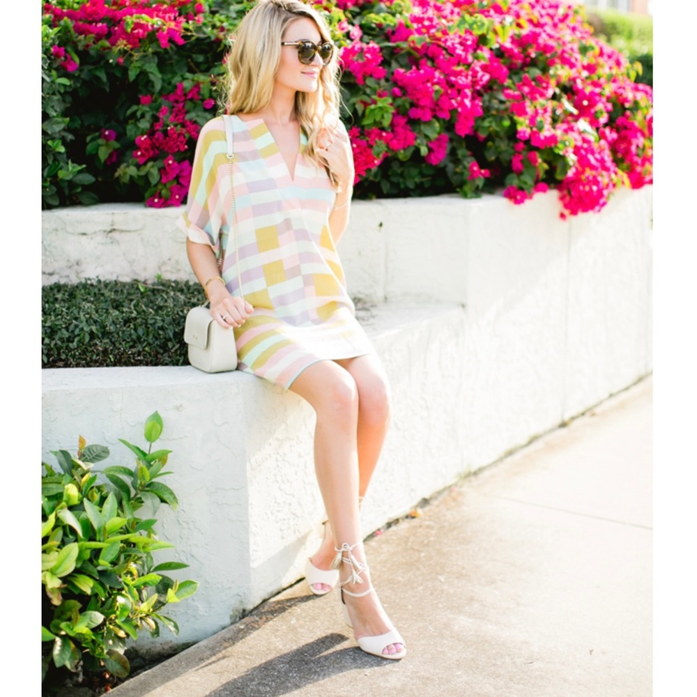 Mara Hoffman Pastel Flag Stripe Dress Sz M Cover Up